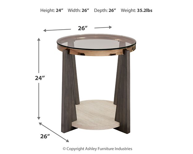 Frazwa End Table - Evans Furniture (CO)