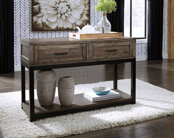 Johurst Sofa/Console Table - Evans Furniture (CO)