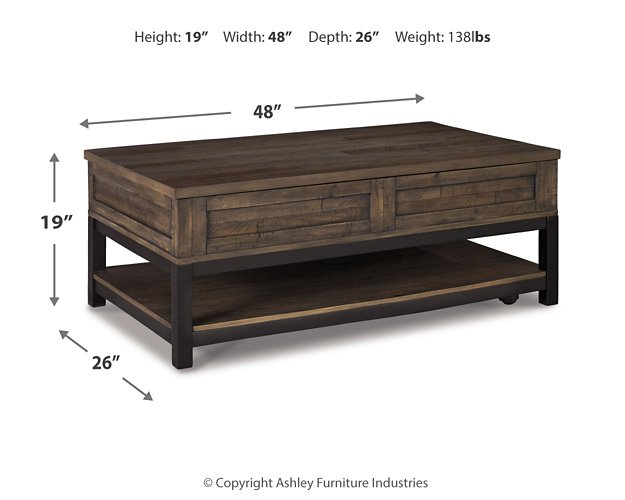 Johurst Coffee Table with Lift Top - Evans Furniture (CO)