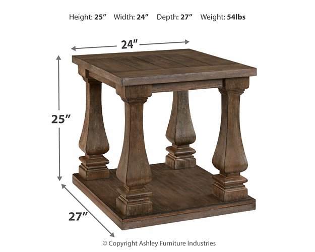 Johnelle End Table - Evans Furniture (CO)