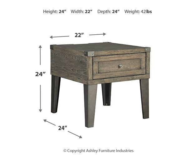 Chazney End Table - Evans Furniture (CO)