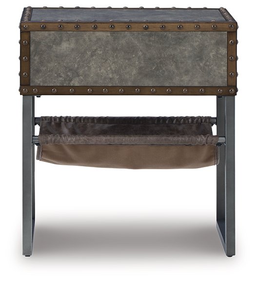 Derrylin Chairside End Table - Evans Furniture (CO)