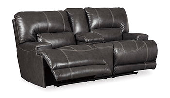 McCaskill Reclining Loveseat with Console - Evans Furniture (CO)