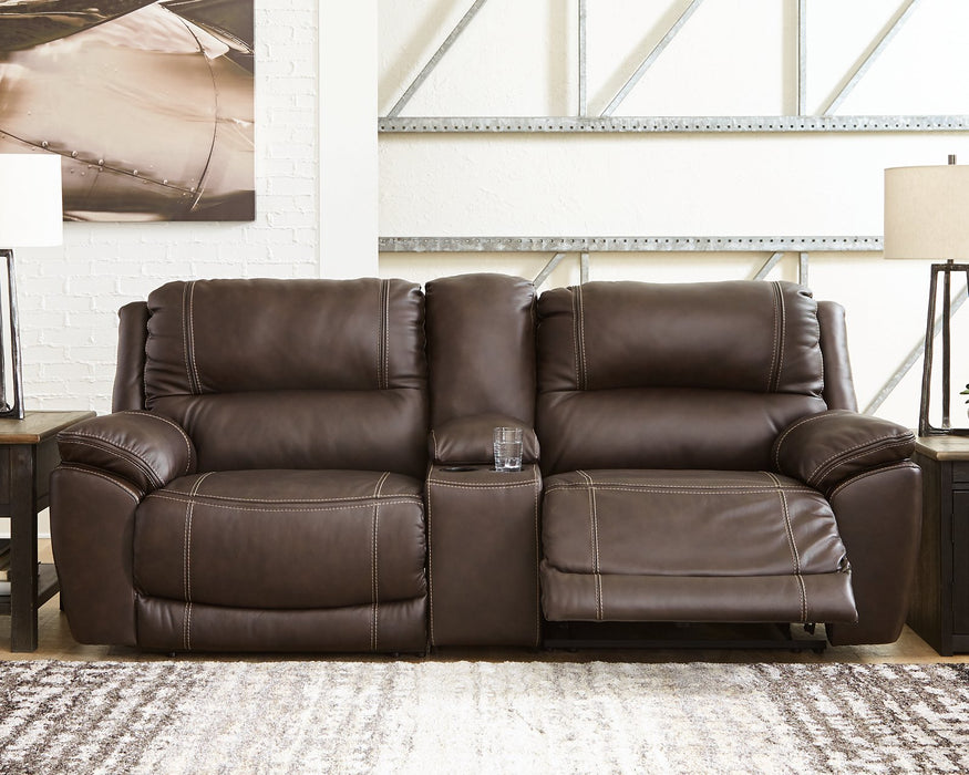 Dunleith 3-Piece Power Reclining Loveseat with Console - Evans Furniture (CO)