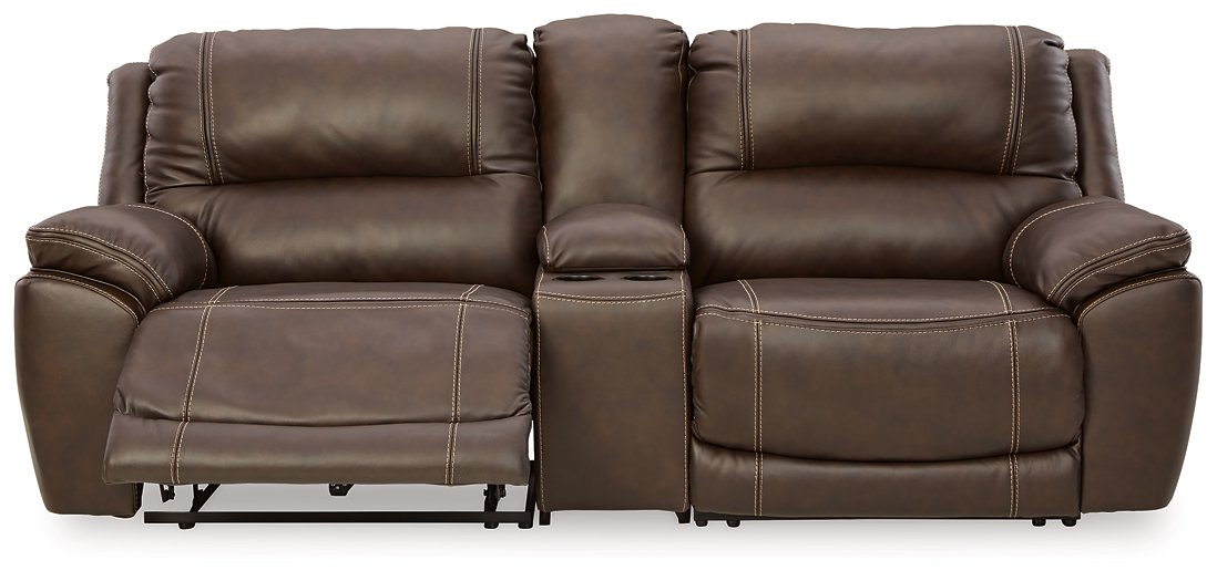 Dunleith 3-Piece Power Reclining Loveseat with Console - Evans Furniture (CO)