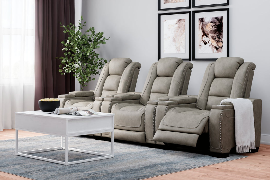 The Man-Den Living Room Set - Evans Furniture (CO)