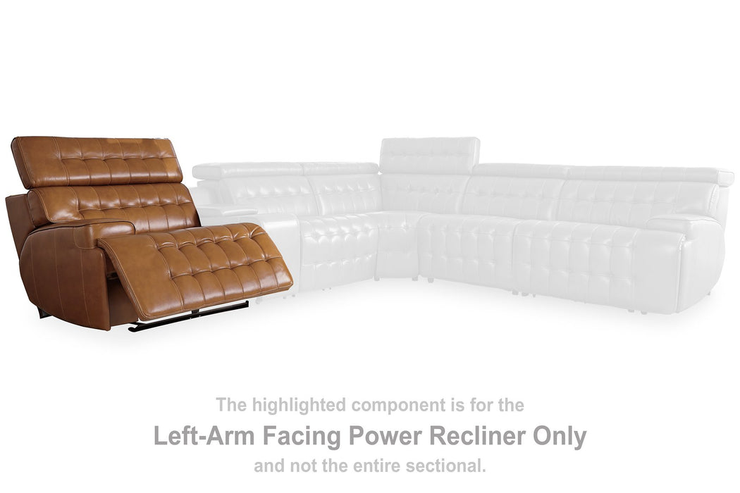 Temmpton Power Reclining Sectional Loveseat - Evans Furniture (CO)