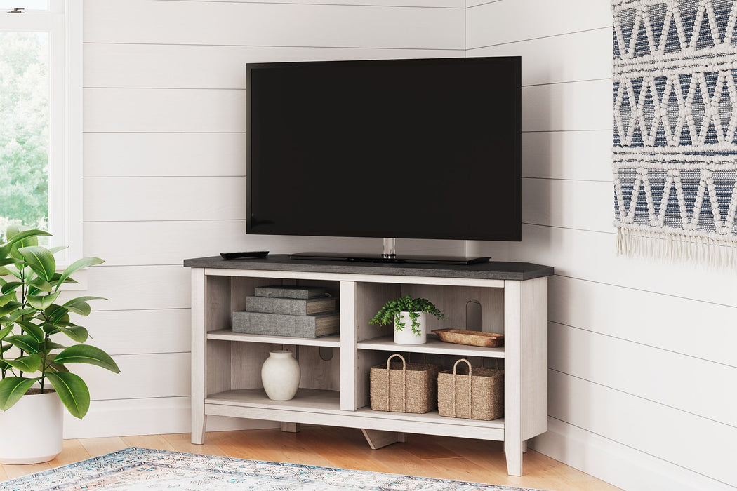 Dorrinson Corner TV Stand - Evans Furniture (CO)