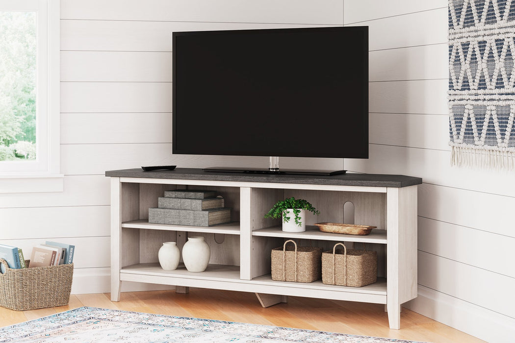 Dorrinson Corner TV Stand - Evans Furniture (CO)