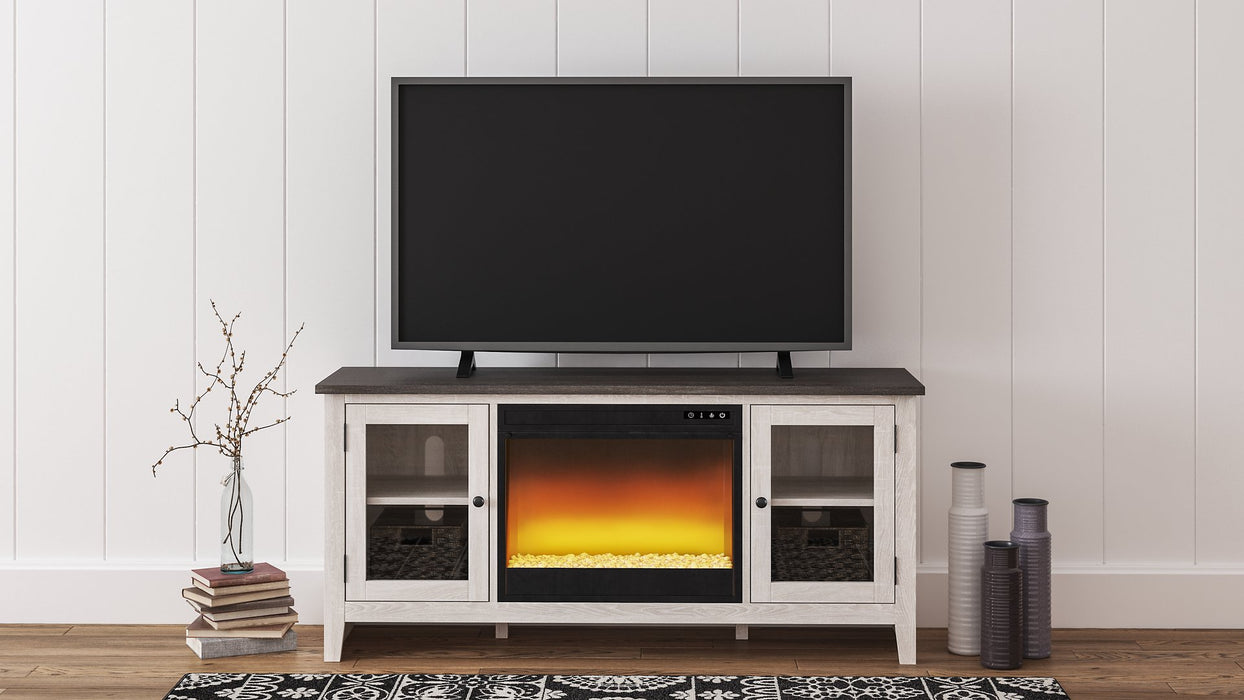 Dorrinson 60" TV Stand with Electric Fireplace - Evans Furniture (CO)