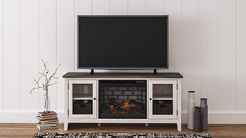 Dorrinson 60" TV Stand with Electric Fireplace - Evans Furniture (CO)