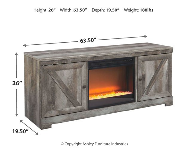 Wynnlow 63" TV Stand with Electric Fireplace - Evans Furniture (CO)