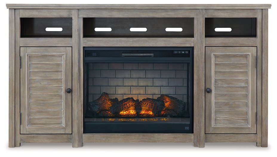 Moreshire 72" TV Stand with Electric Fireplace - Evans Furniture (CO)