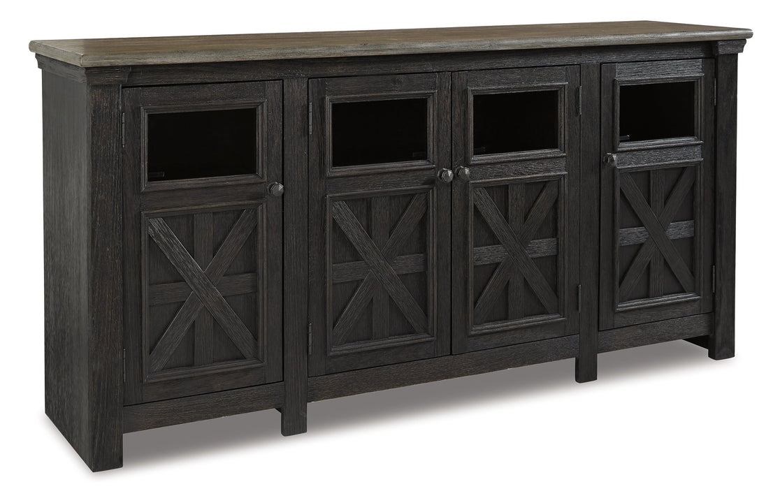 Tyler Creek 74" TV Stand - Evans Furniture (CO)