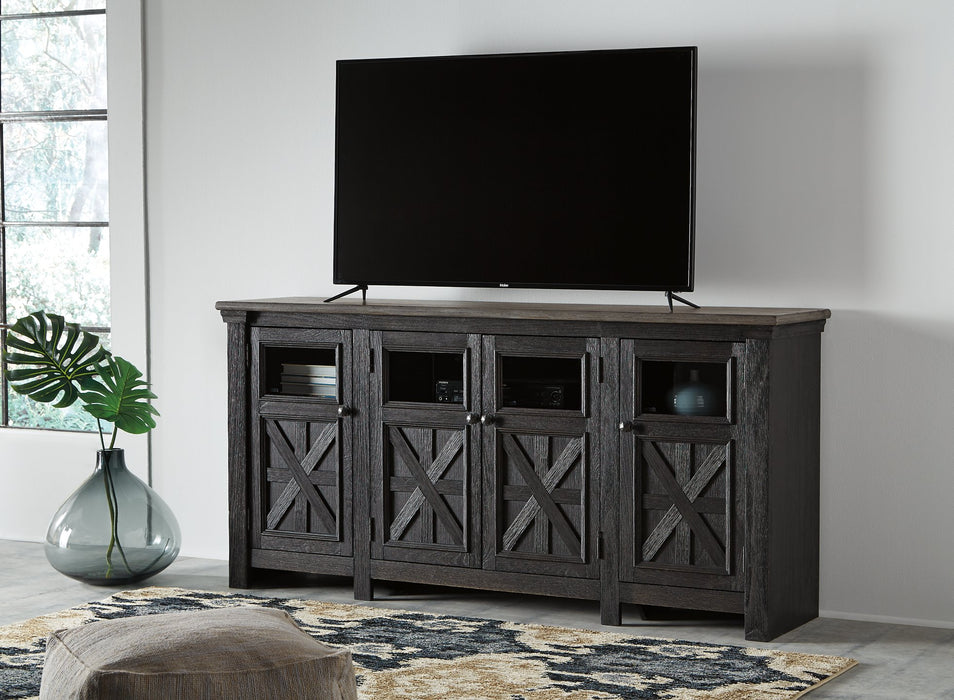 Tyler Creek 74" TV Stand - Evans Furniture (CO)