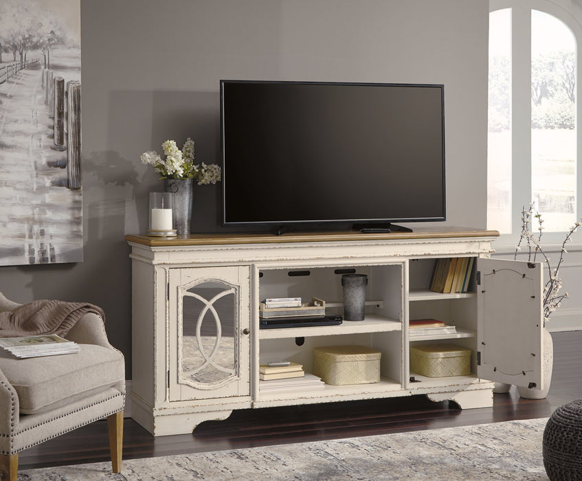 Realyn 74" TV Stand - Evans Furniture (CO)