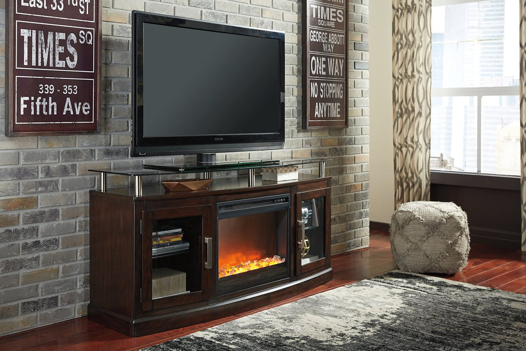Chanceen 60" TV Stand with Electric Fireplace - Evans Furniture (CO)