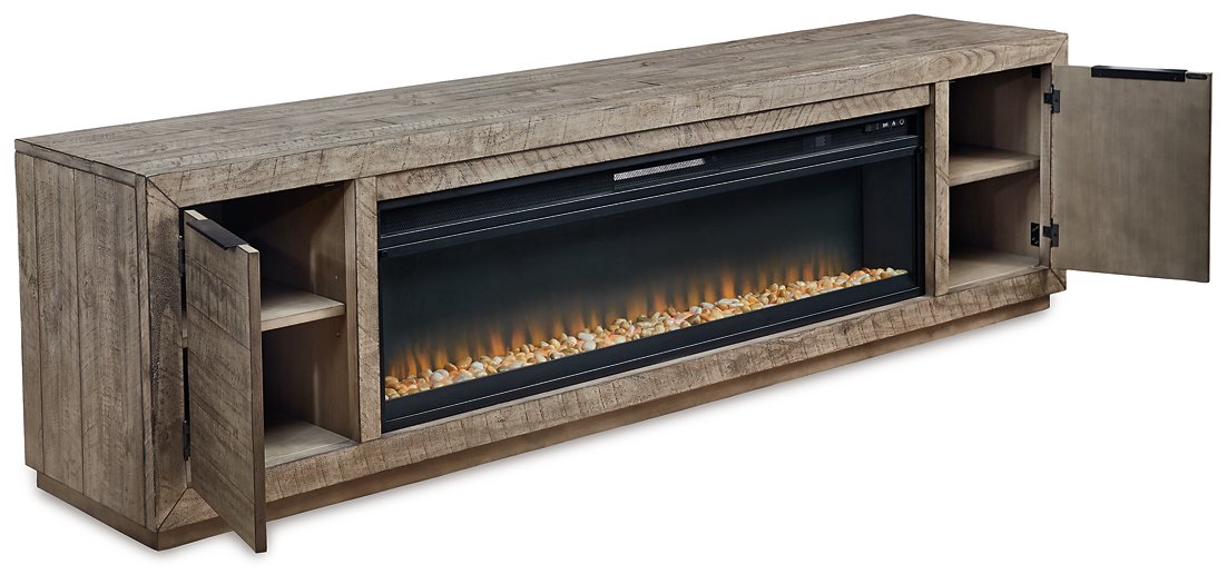 Krystanza TV Stand with Electric Fireplace - Evans Furniture (CO)
