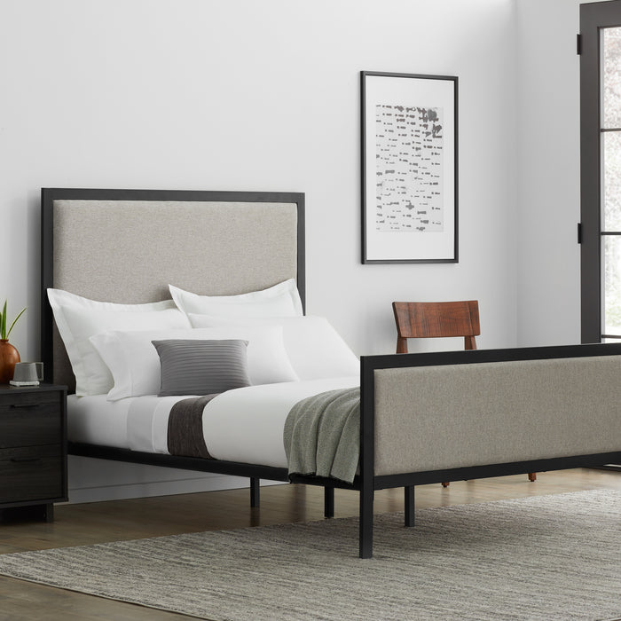 Malouf Clarke Metal Upholstered Bed