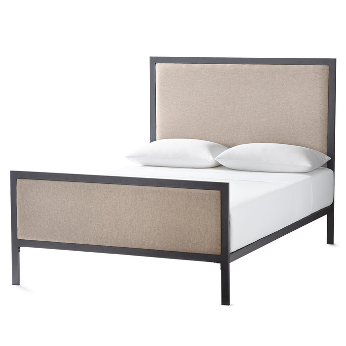 Malouf Clarke Metal Upholstered Bed - Evans Furniture (CO)