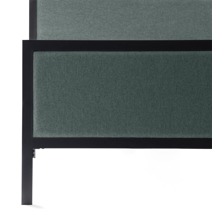 Malouf Clarke Metal Upholstered Bed - Evans Furniture (CO)