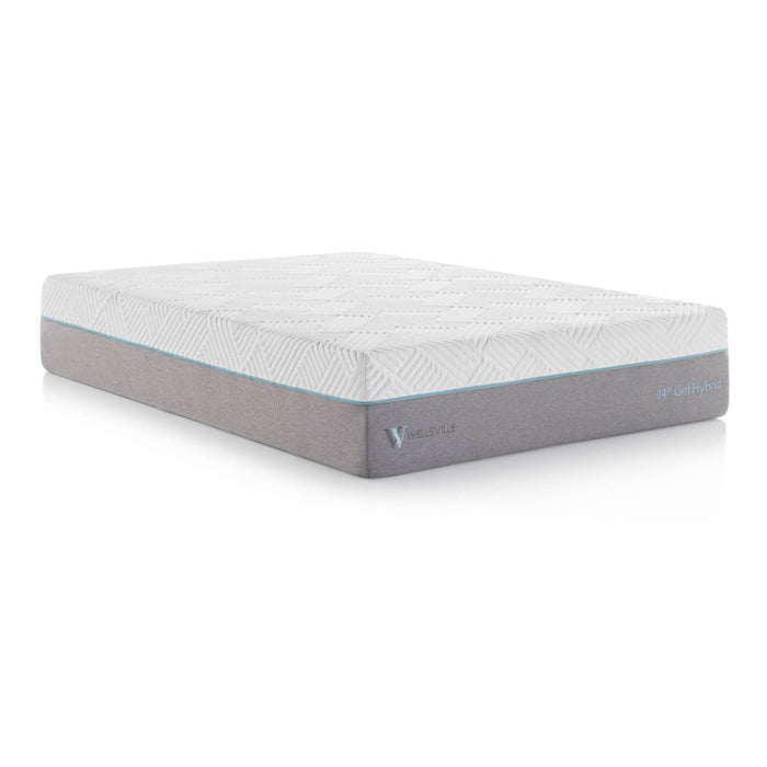 Wellsville 14" Gel Hybrid Mattress - Evans Furniture (CO)