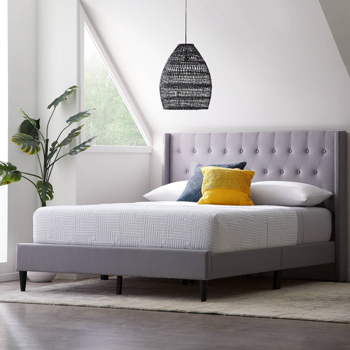 Weekender Wren Upholstered Bed - Evans Furniture (CO)
