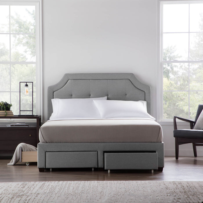 Malouf Watson Upholstered Platform Bed - Evans Furniture (CO)